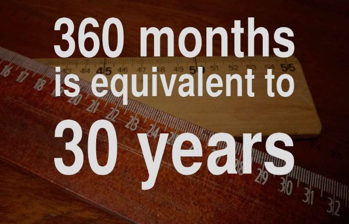 How to Convert 360 Months into Years_