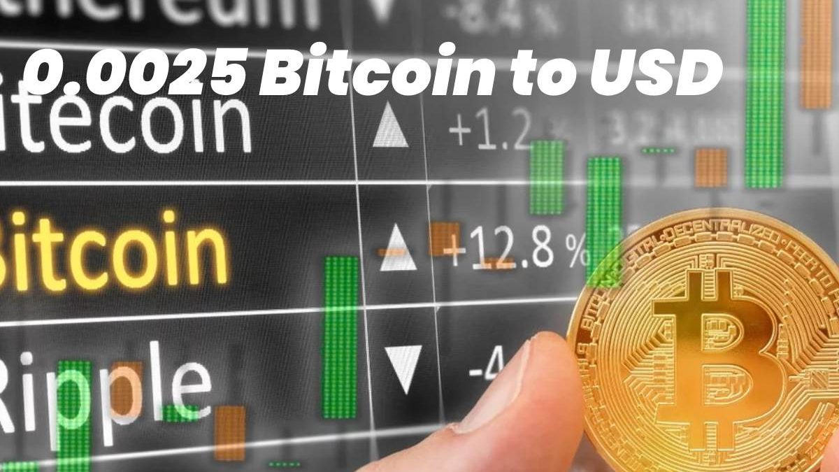 0.0025 Bitcoin to USD
