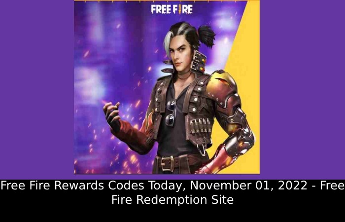 Free Fire Rewards Codes Today, November 01, 2022 - Free Fire Redemption Site