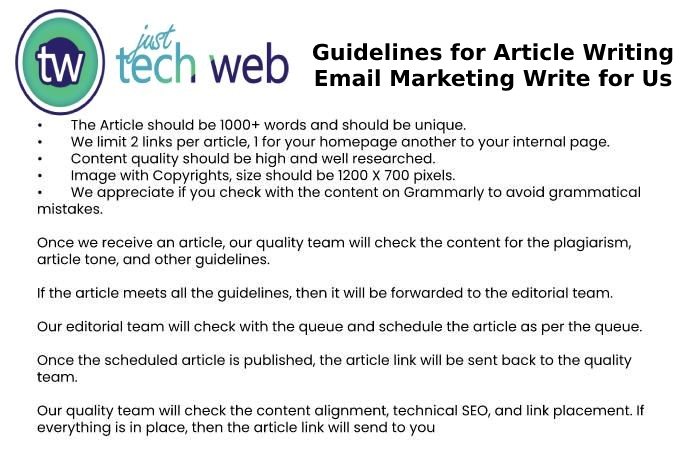 Guidelines for Article Writing Email Marketing Write for Us