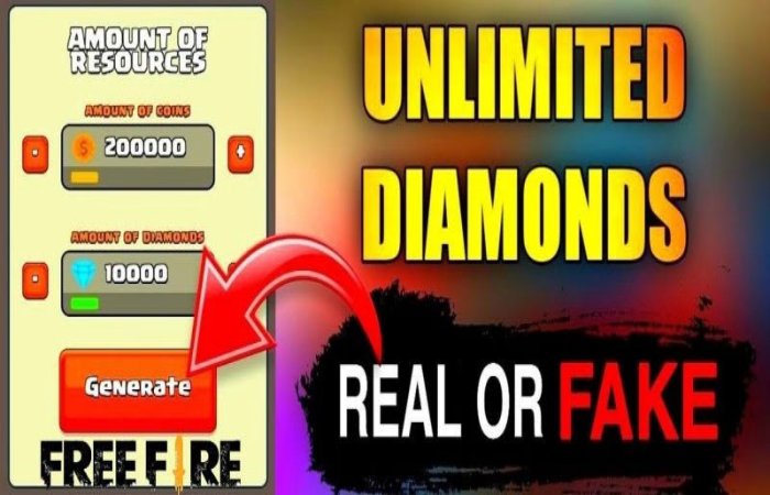 Is the Appsmob info free fire hack Diamond Generator authentic or fake_