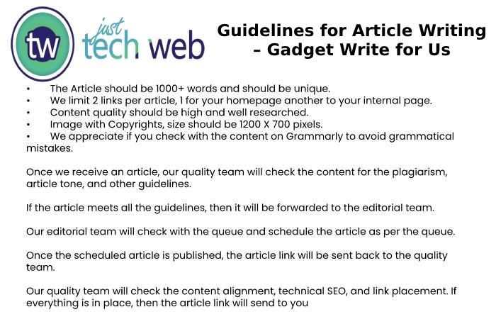 Guidelines for Article Writing – Gadget Write for Us