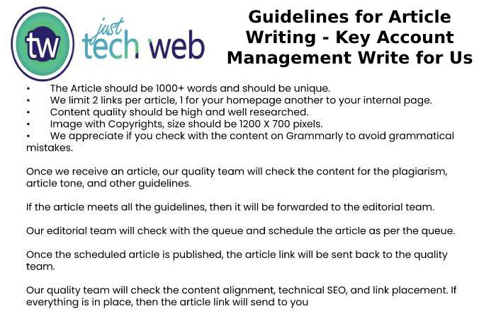 Guidelines for Article Writing - Key Account Management Write for Us