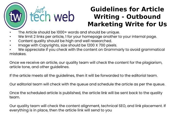 Guidelines for Article Writing - Outbound Marketing Write for Us