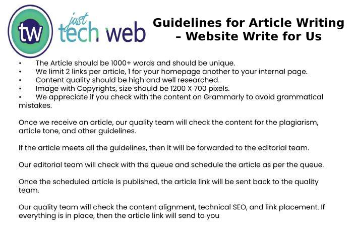 Guidelines for Article Writing – Website Write for Us