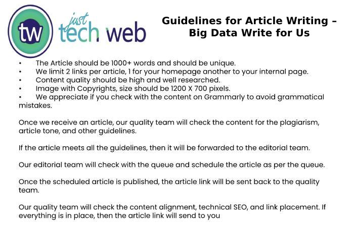Guidelines for Article Writing – Big Data Write for Us