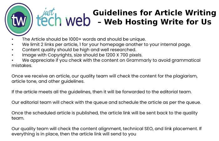 Guidelines for Article Writing – Web Hosting Write for Us