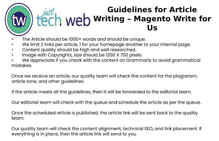 Guidelines for Article Writing – Magento Write for Us