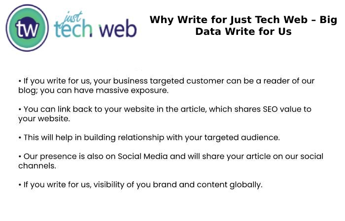 Why Write for Just Tech Web – Big Data Write for Us