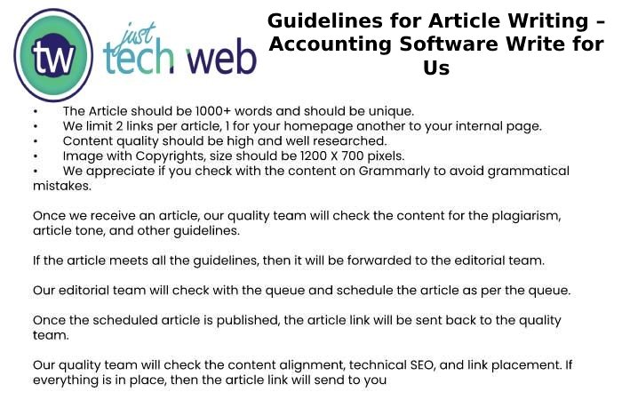 Guidelines for Article Writing – Accounting Software Write for Us