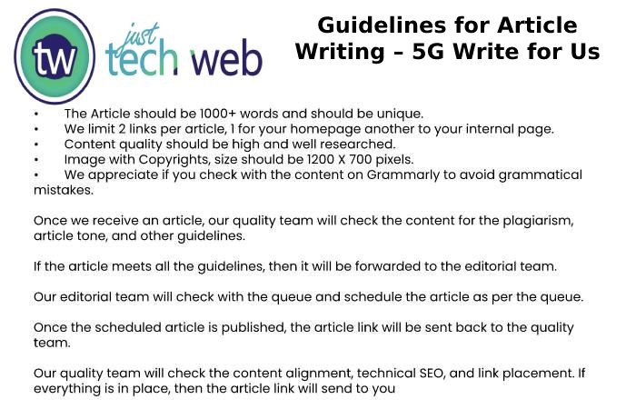 Guidelines for Article Writing – 5G Write for Us