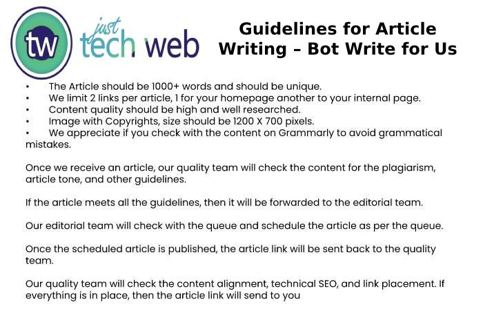 Guidelines for Article Writing – Bot Write for Us