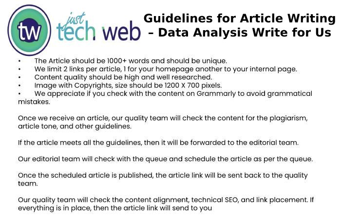 Guidelines for Article Writing – Data Analysis Write for Us