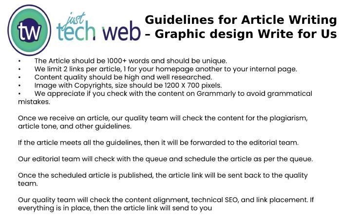 Guidelines for Article Writing – Graphic design Write for Us