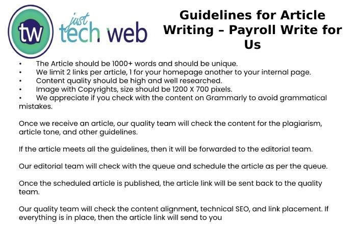 Guidelines for Article Writing – Payroll Write for Us