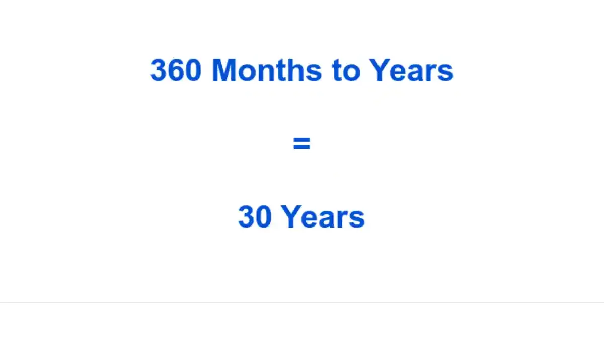 How Many Years is 360 Months?