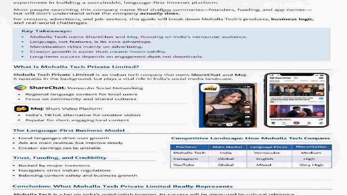 Mohalla Tech Private Limited: What It Really Is and Why It Matters
