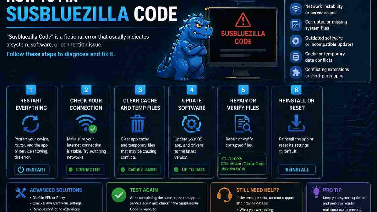 How to Fix Susbluezilla Code: 7 Working Methods (2026)