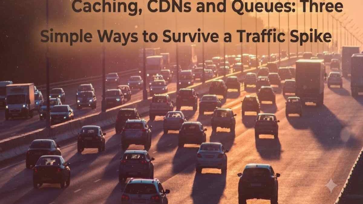 Caching, CDNs and Queues: Three Simple Ways to Survive a Traffic Spike